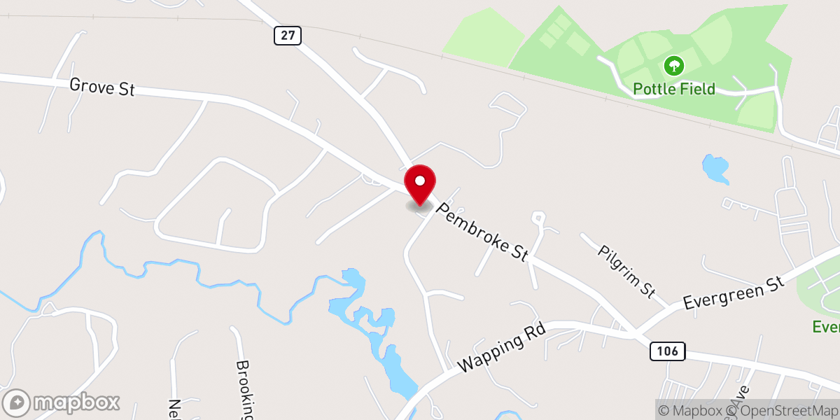 Map showing location of Church of Christ