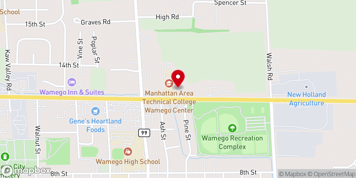 Map showing location of Cross Point Community Church