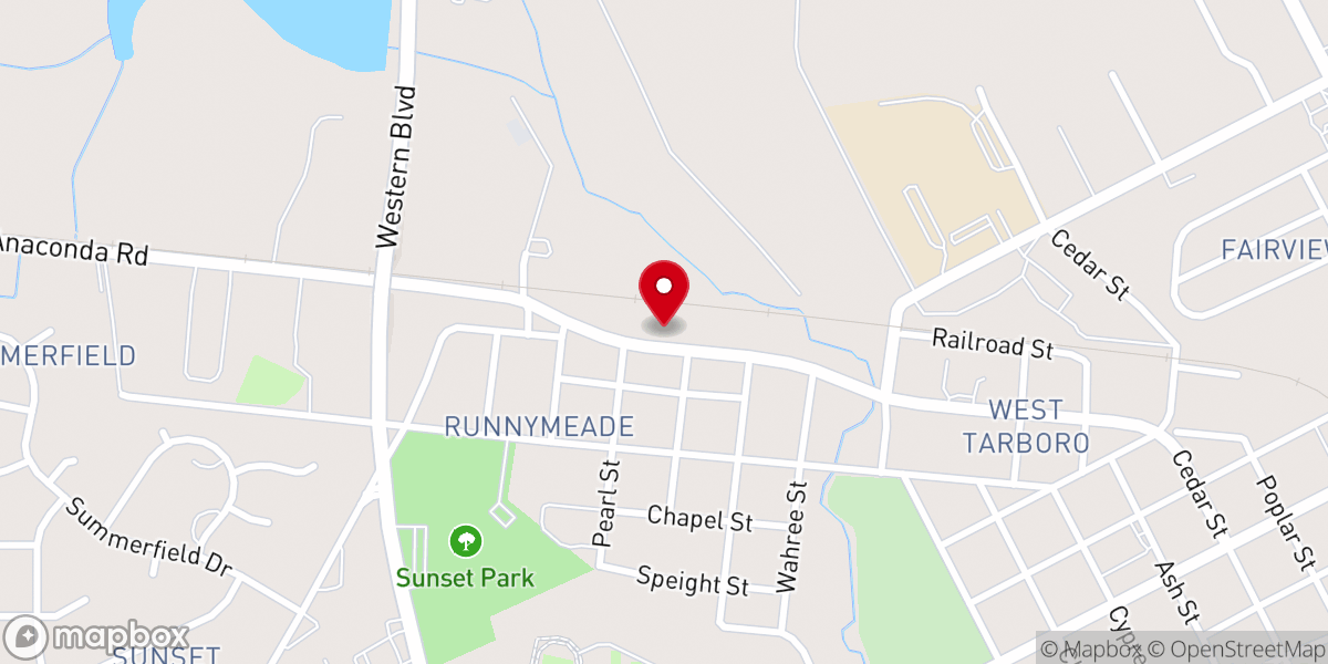 Map showing location of Gospel Fellowship Church
