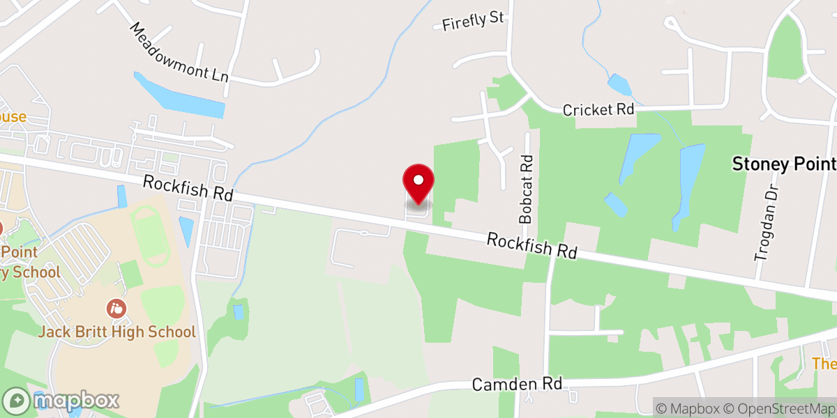 Map showing location of CrossPointe Church
