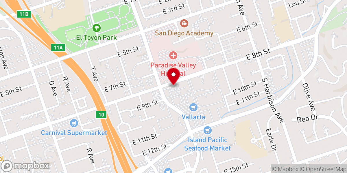 Map showing location of Pentecostal Missionary Church