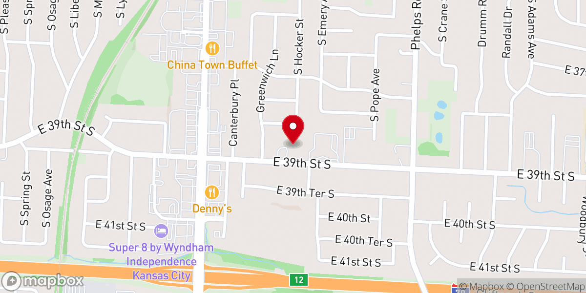 Map showing location of Unity Church of Independence