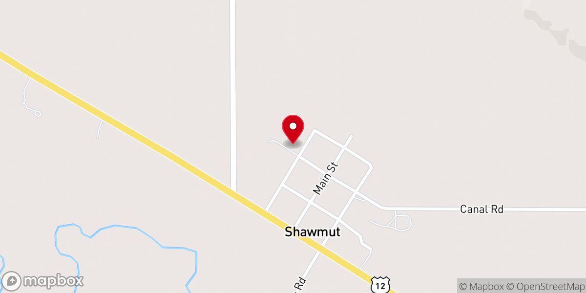 Map showing location of Blessed Sacrament Mission