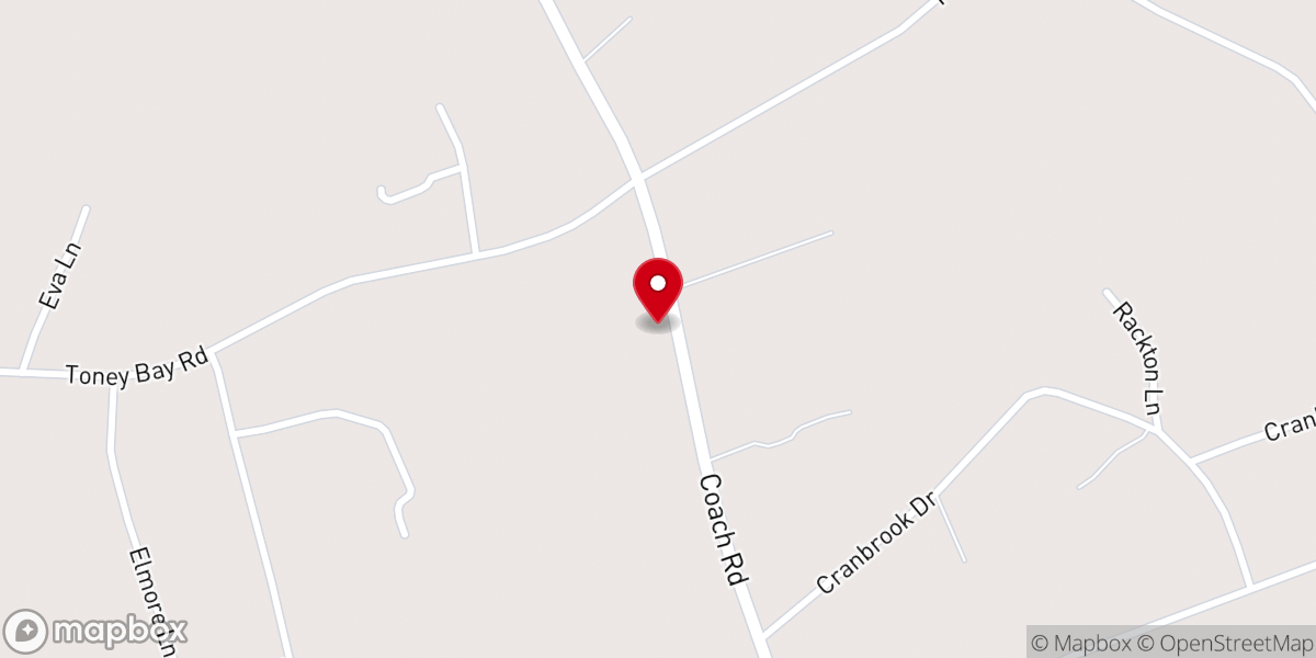 Map showing location of Greater Unity AME Church