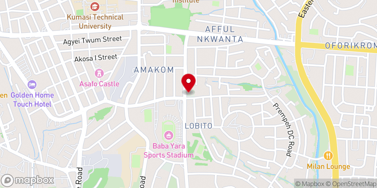 Map showing location of New Apostolic Church