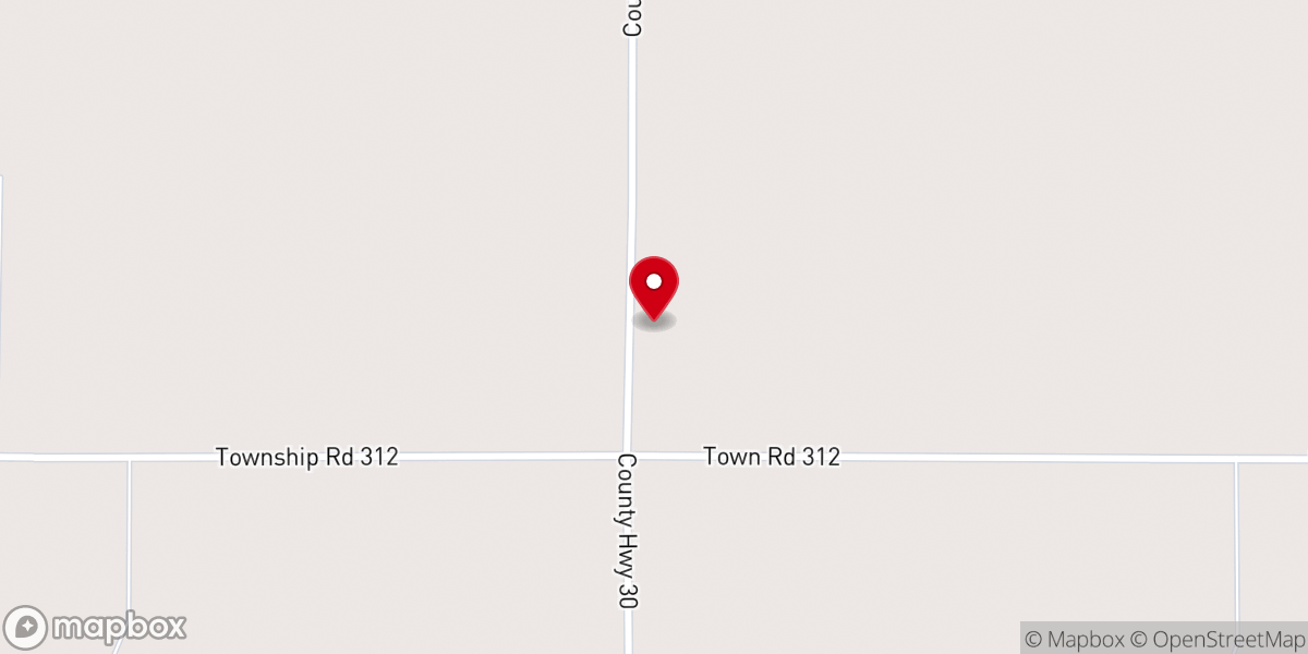 Map showing location of Saetersdal Lutheran Church