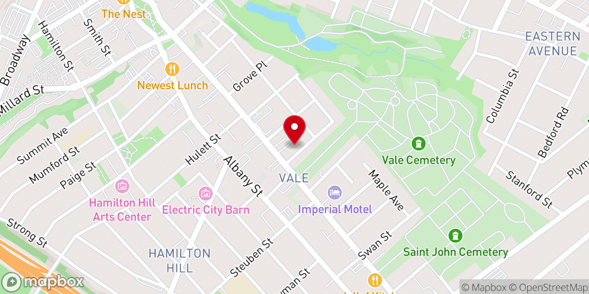 Map showing location of State Street Presbyterian Church