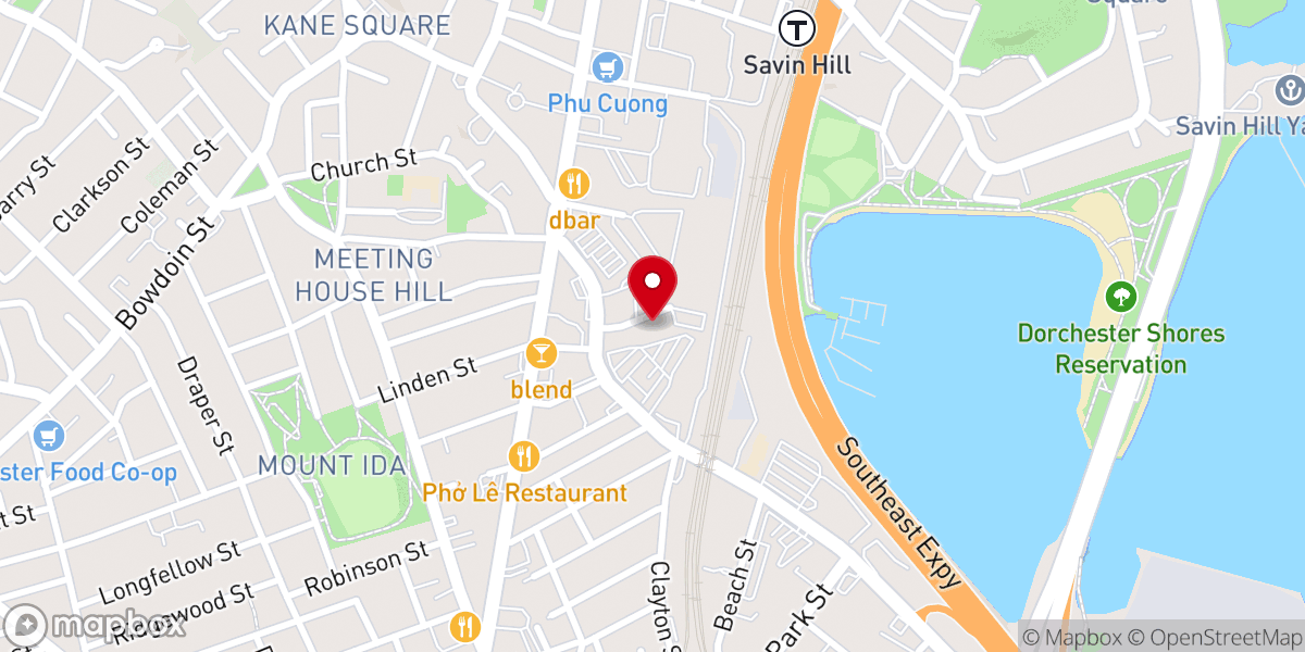 Map showing location of Ministerio Fraternidad Cristiana Boston