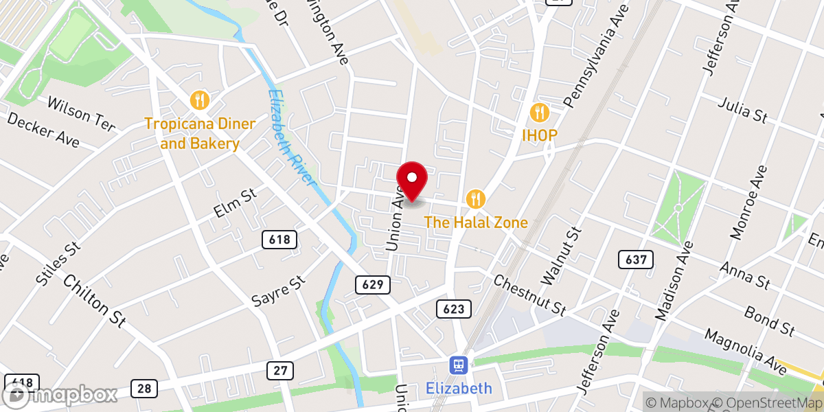 Map showing location of Church of Ecumenical