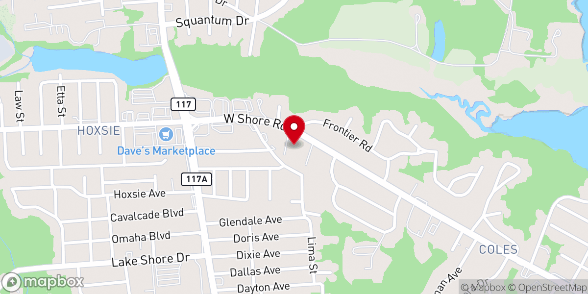 Map showing location of St Mark's Episcopal Church