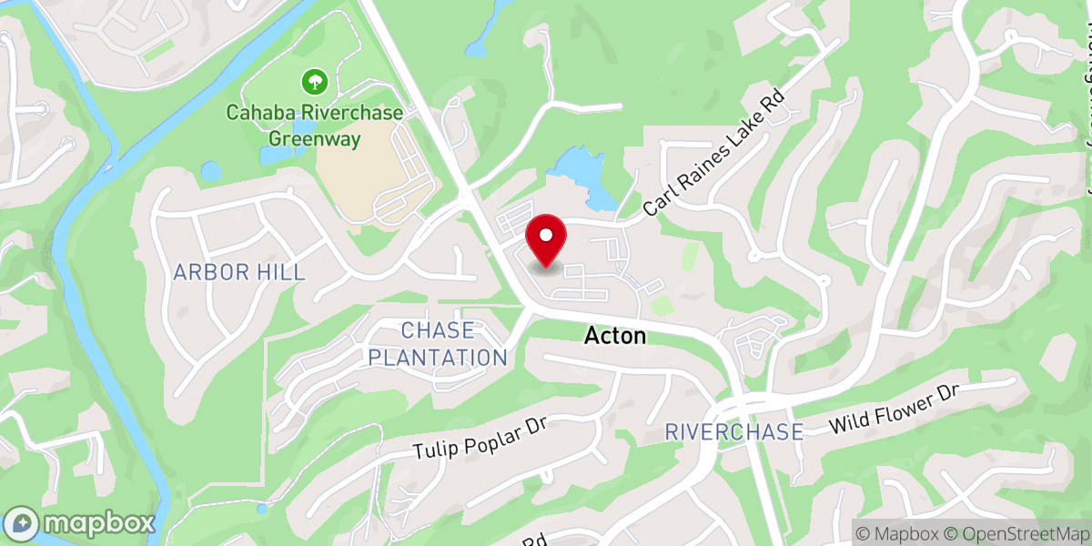 Map showing location of Riverchase Student Ministries