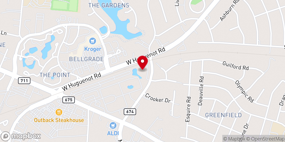 Map showing location of Community of Grace Church