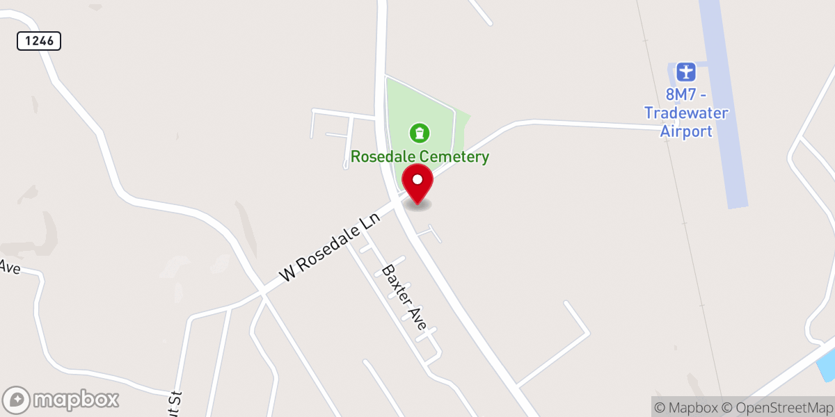 Map showing location of Landmark Apostolic Holiness Church