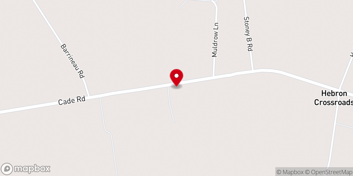 Map showing location of Sandy Grove Freewill Baptist