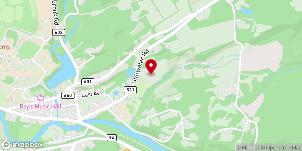 Map showing location of First United Methodist Church of Blairstown