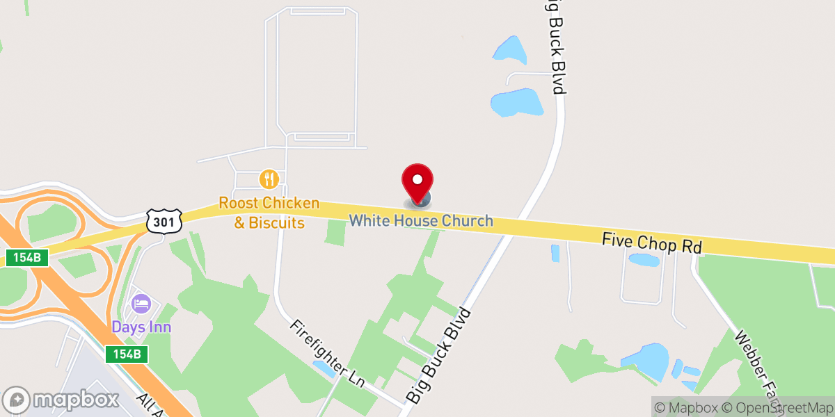 Map showing location of White House Global Methodist Church