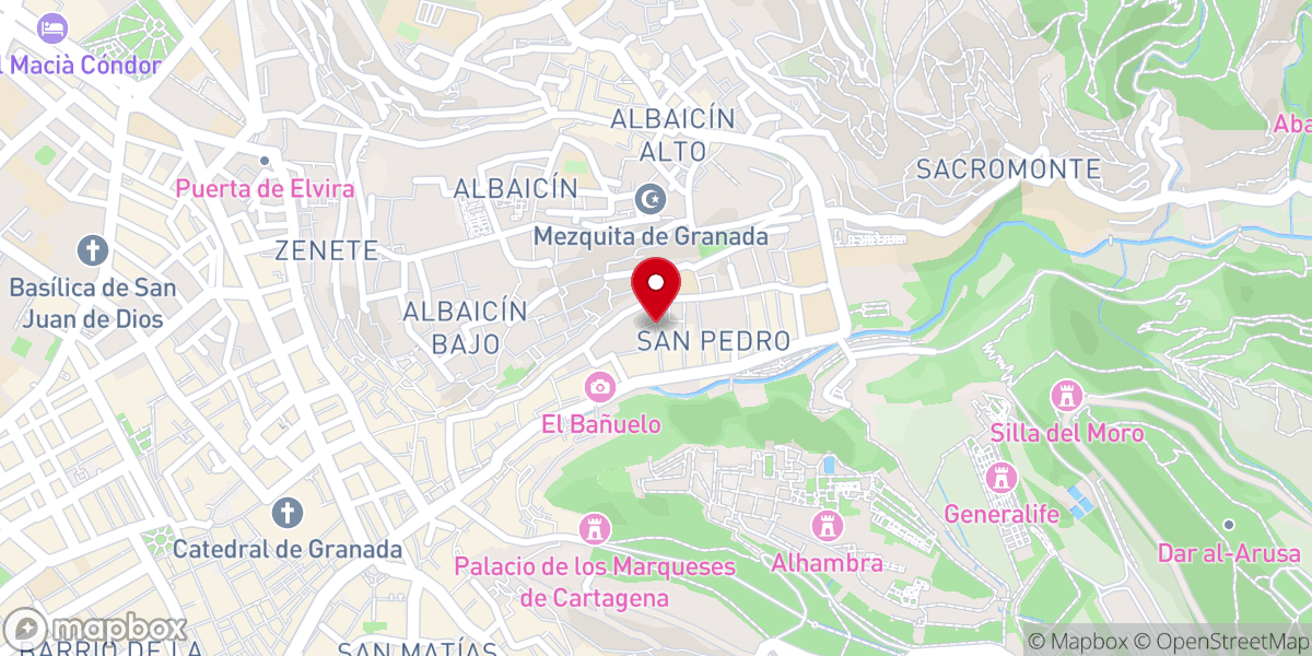 Map showing location of Pórticos