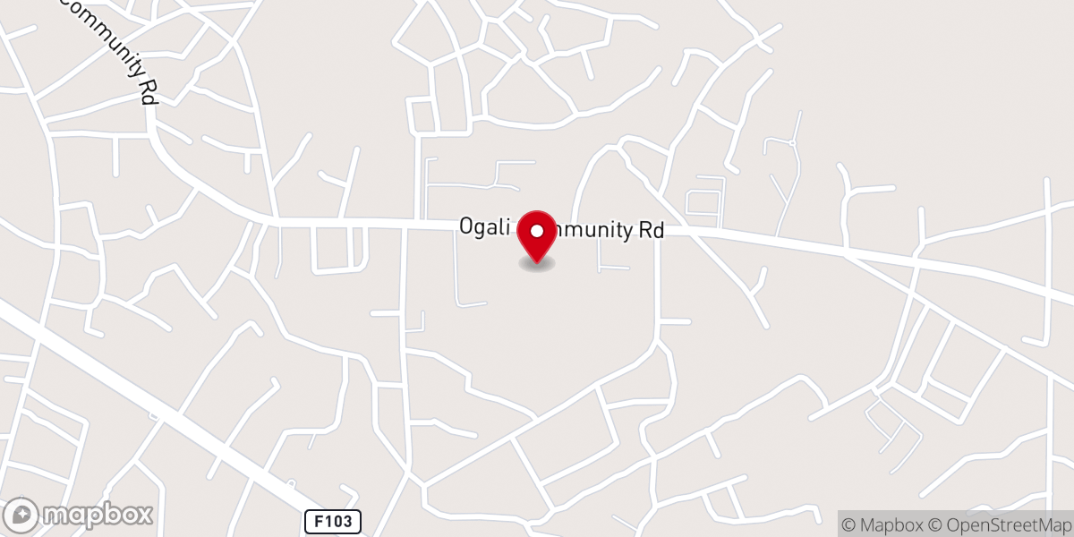 Map showing location of Ascension Catholic chaplaincy