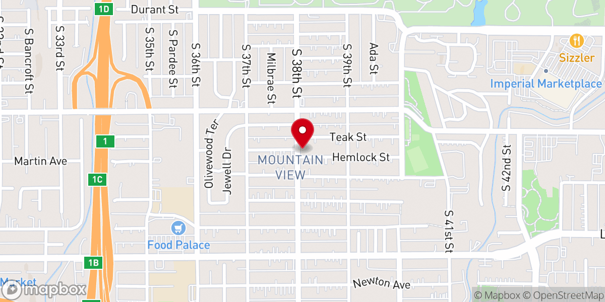 Map showing location of Church of Christ-San Diego