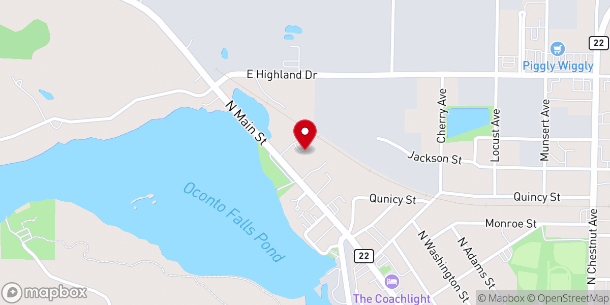 Map showing location of Riverview Alliance Church