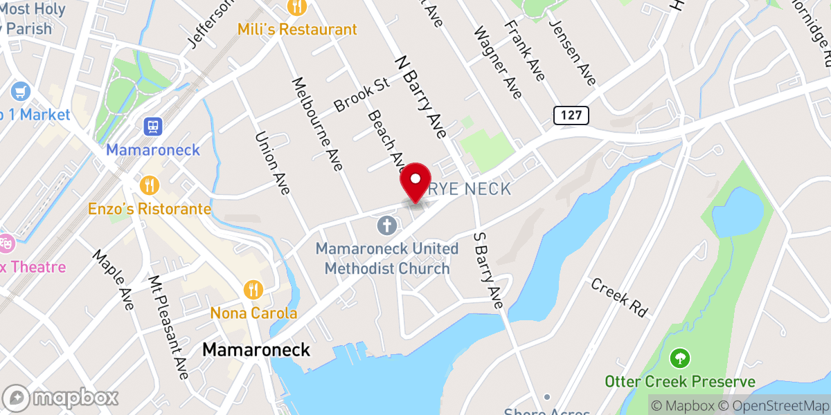 Map showing location of Iglesia de Cristo - Palabra de Vida