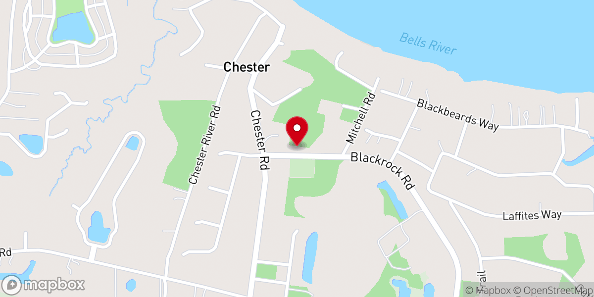 Map showing location of Chester Missionary Church