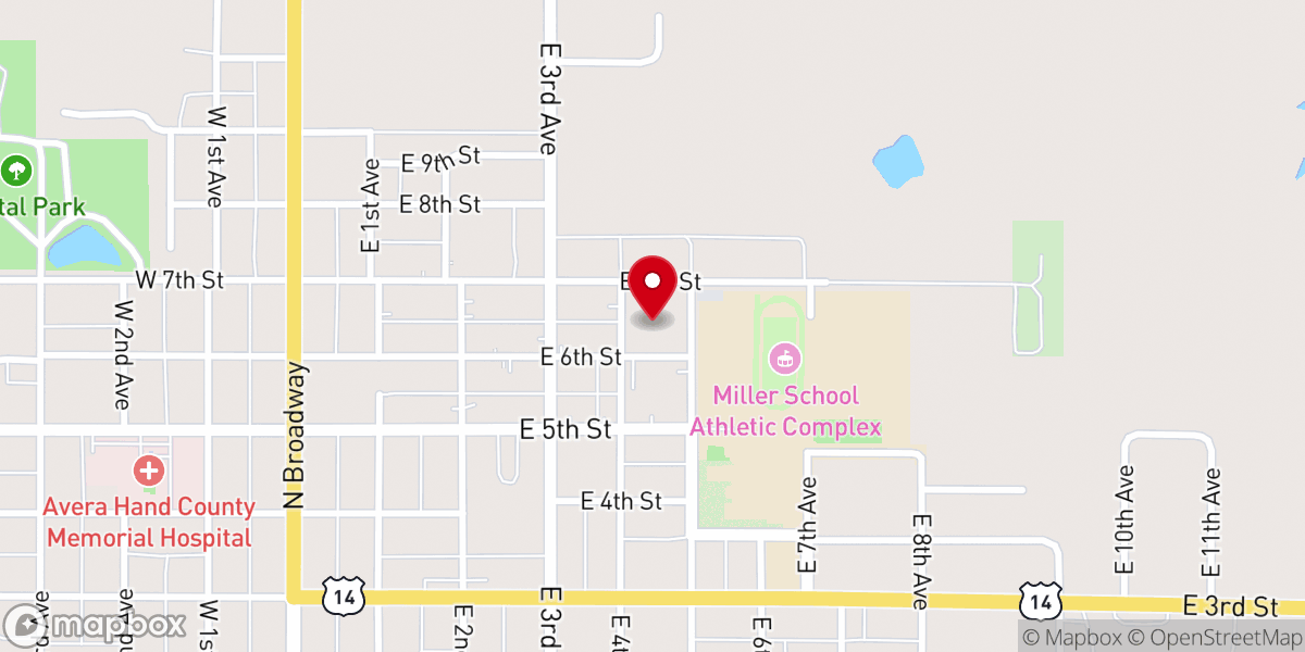 Map showing location of United Methodist Church
