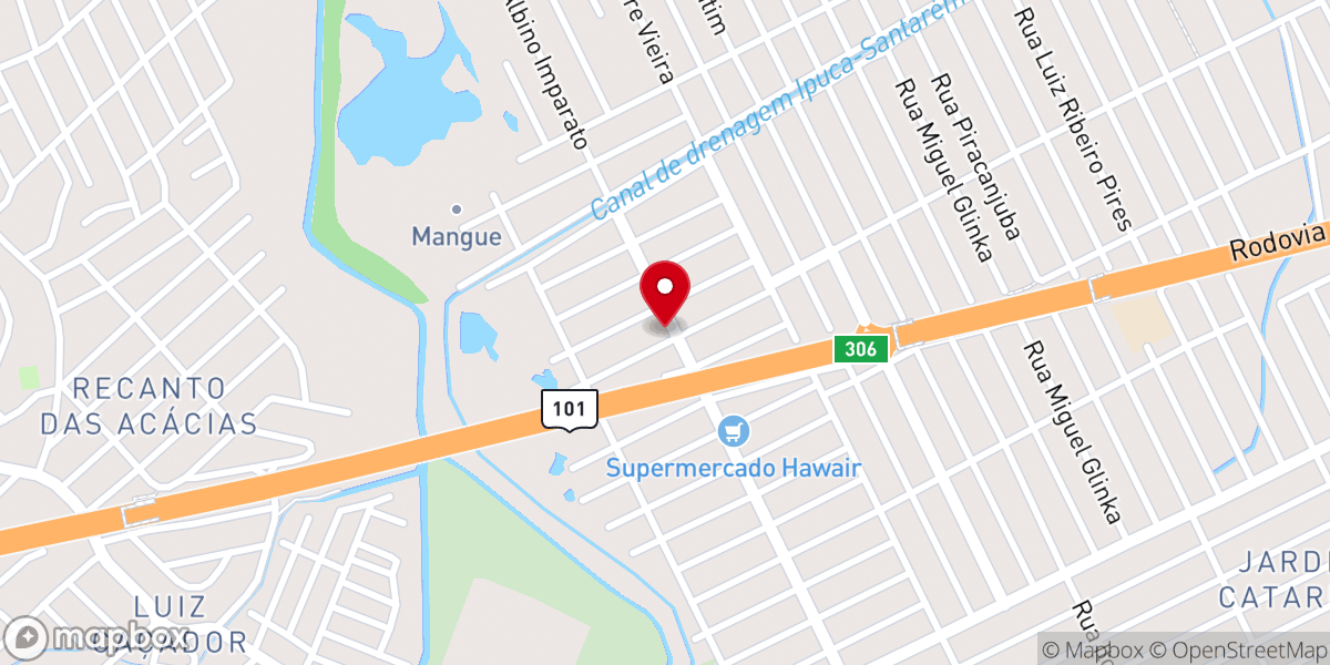 Map showing location of Paróquia Santa Catarina Labouré