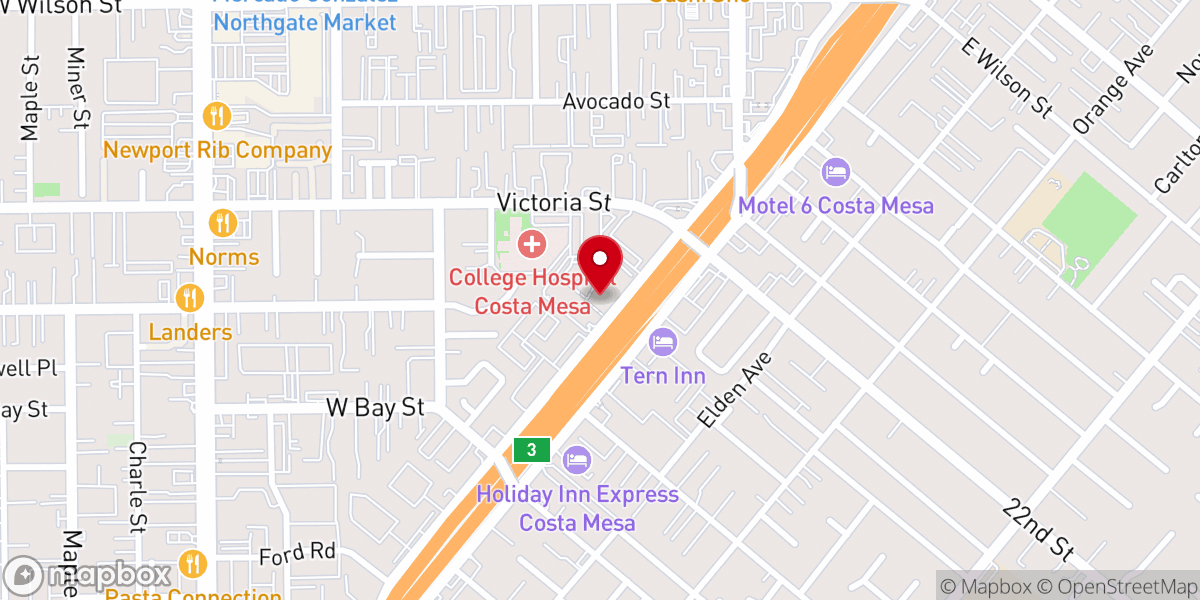 Map showing location of The Crossing Church