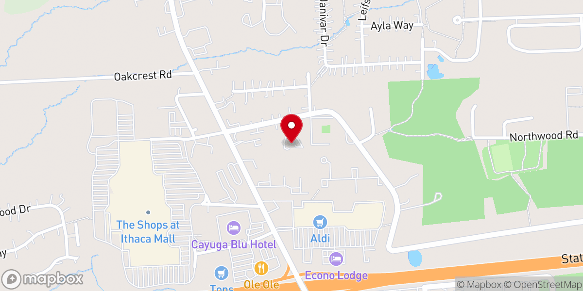 Map showing location of Christ Chapel