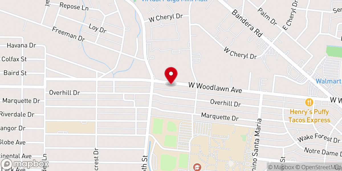 Map showing location of Infant Jesus of Prague Church
