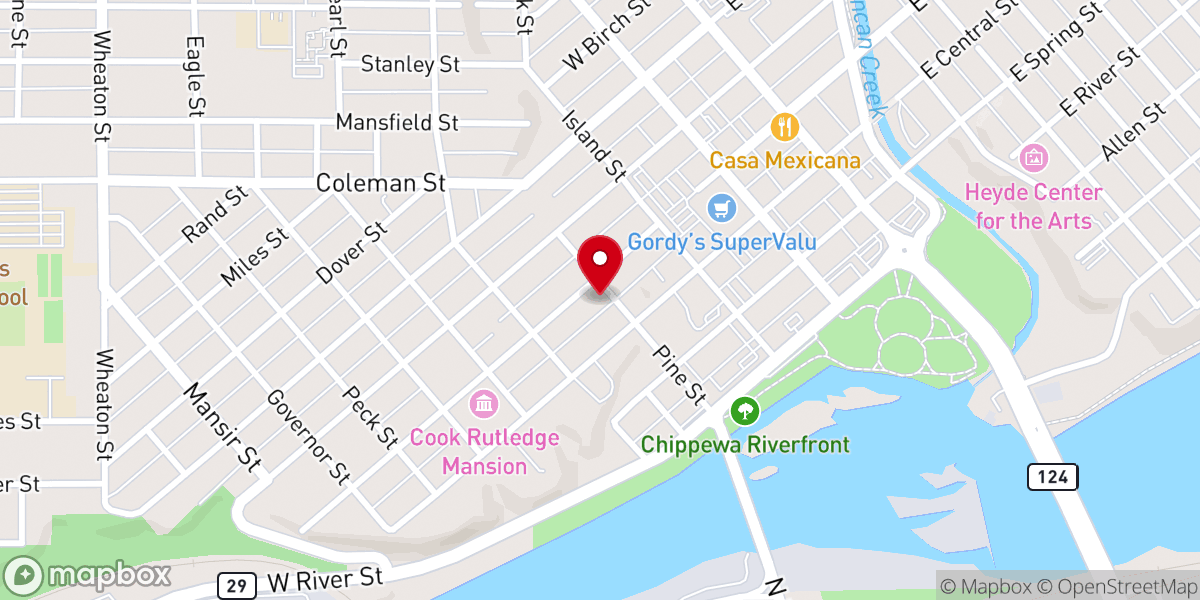 Map showing location of Berean Bible Church