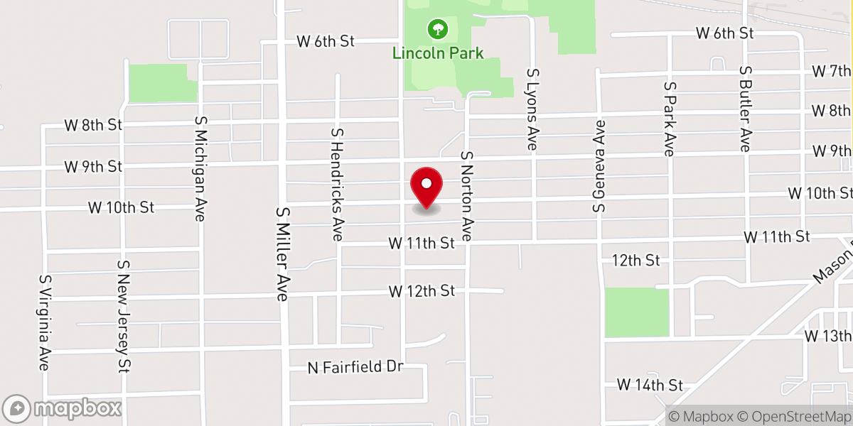 Map showing location of New Life Community Church