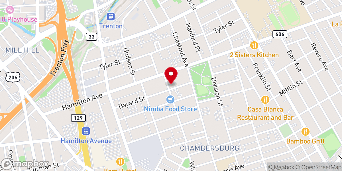 Map showing location of Deeper Life Christian Tabernacle Church