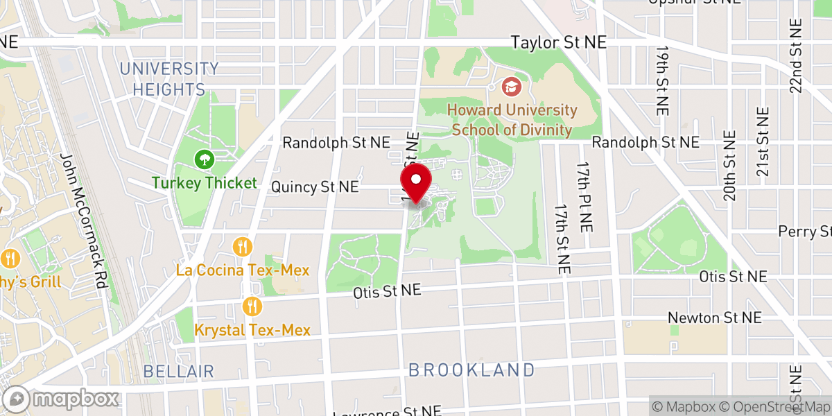 Map showing location of Ascension Chapel