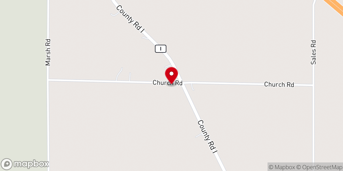 Map showing location of Ridge Road Global Methodist Church