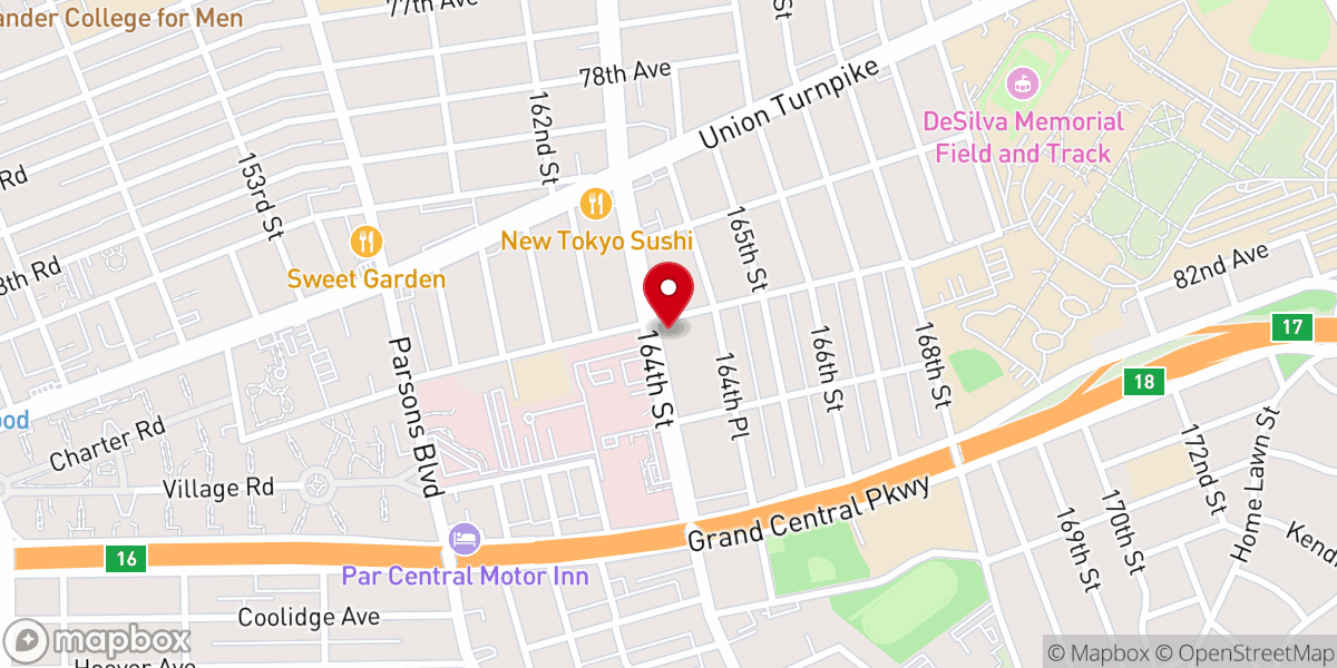 Map showing location of New Hope Church