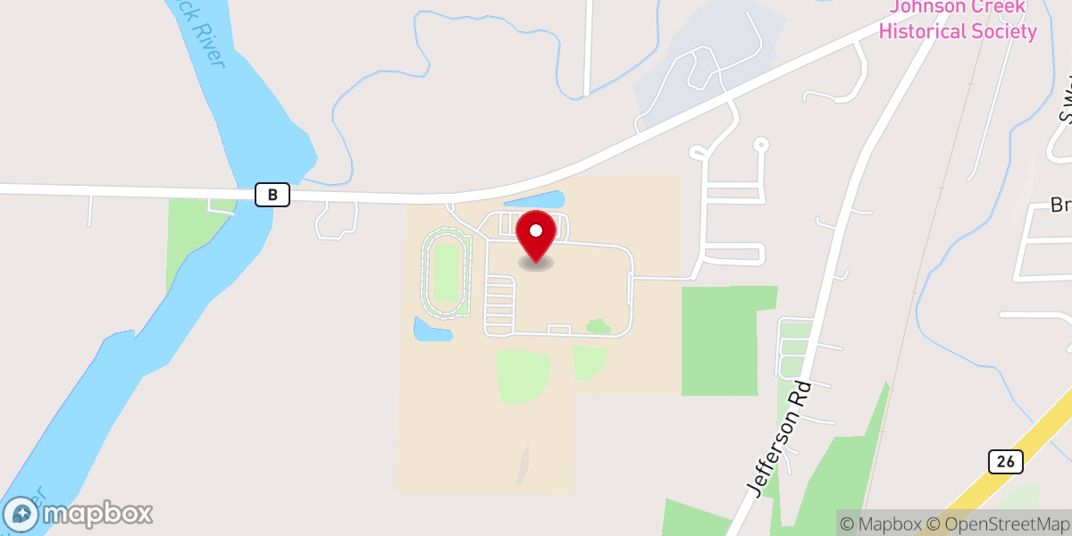Map showing location of Creek Community Church