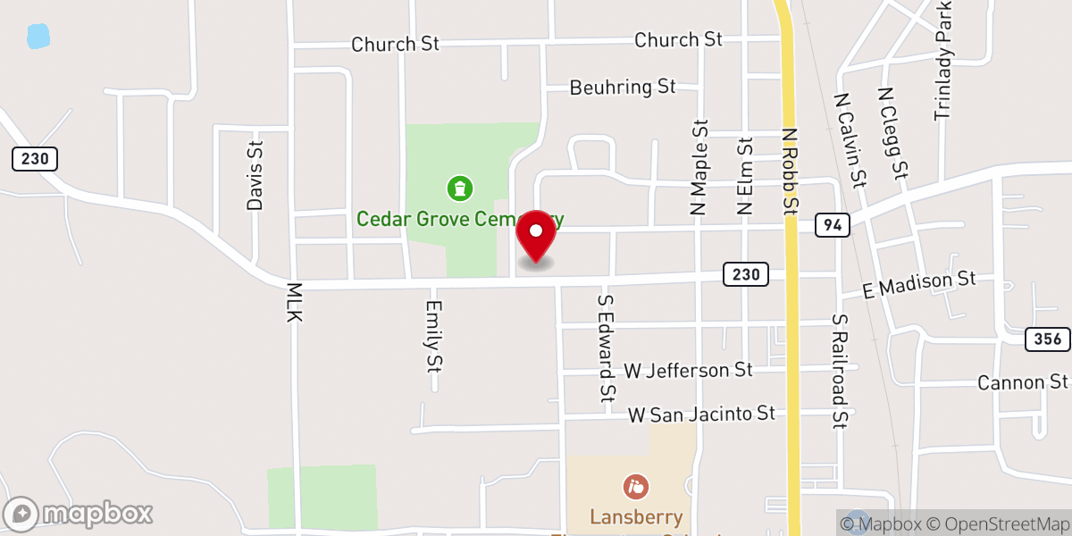 Map showing location of Open Door Outreach Ministry