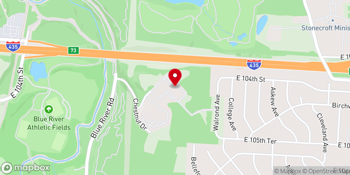 Map showing location of Grace Point Baptist Church