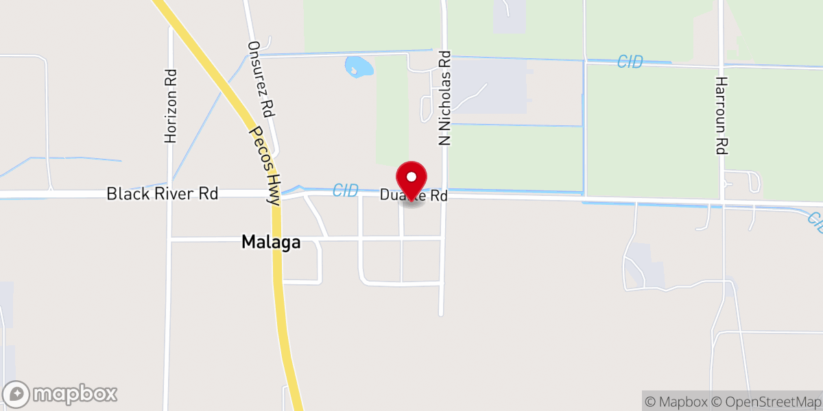 Map showing location of Cristo Rey Mission
