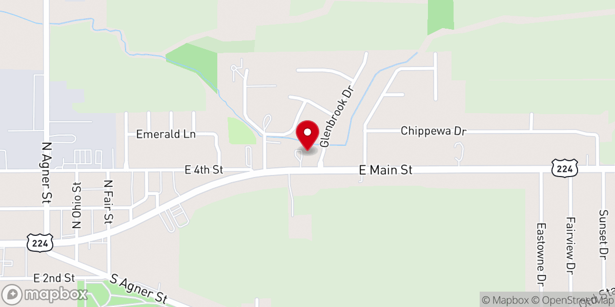 Map showing location of Ottawa Missionary Church