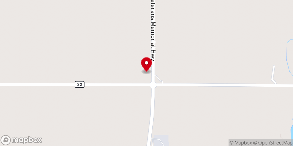 Map showing location of Cross Roads Southern Baptist Church