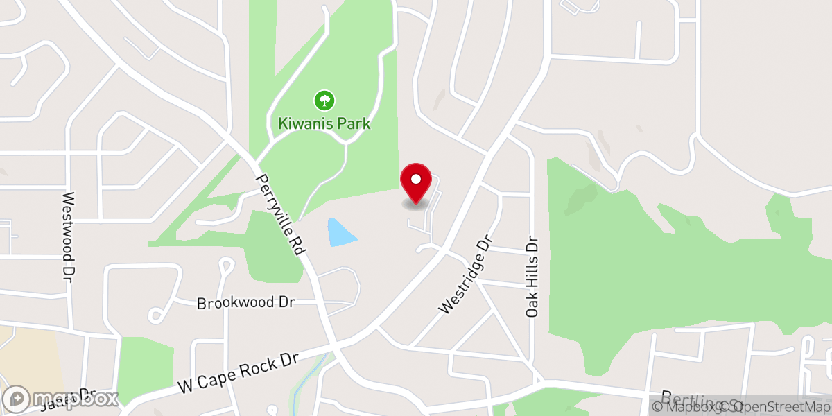 Map showing location of Good Shepherd Lutheran Church