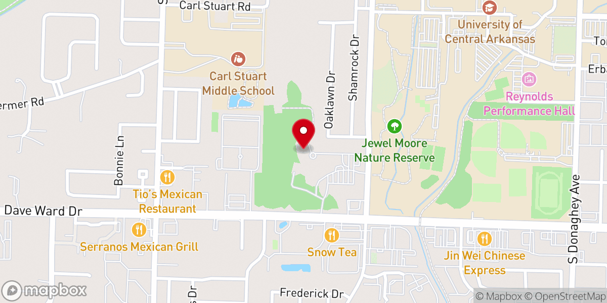 Map showing location of 2ND Baptist Offices
