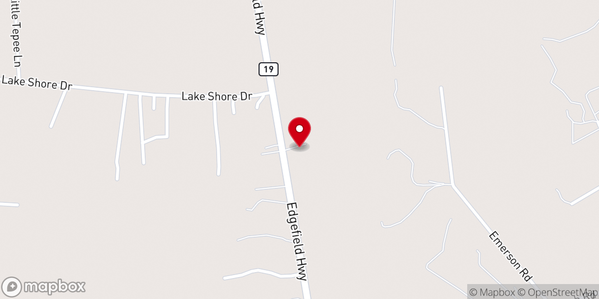 Map showing location of Bell Grove Baptist Church
