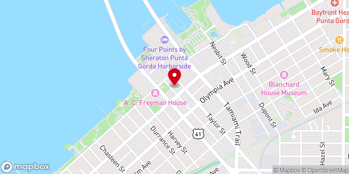 Map showing location of The Gathering Place Church of Punta Gorda, Inc.