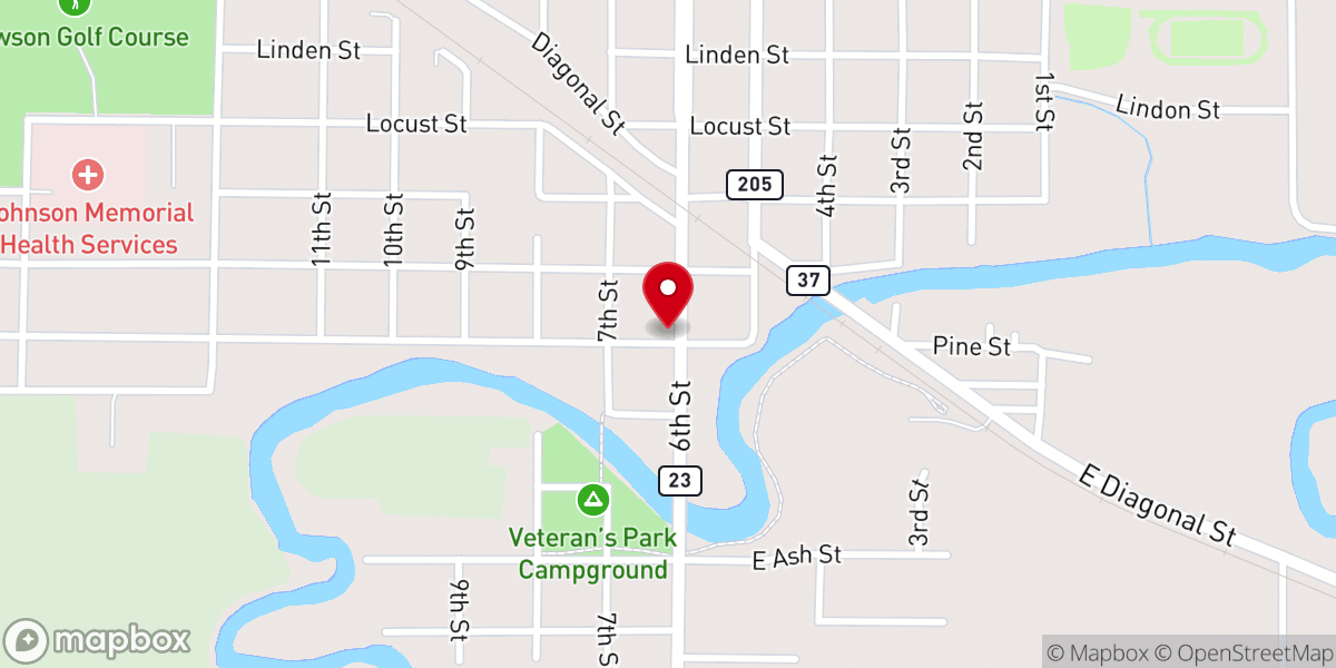 Map showing location of Cloud of Radiant Glory Church
