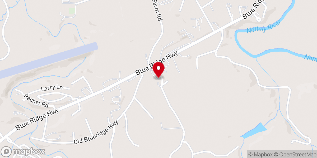 Map showing location of Fairview Church