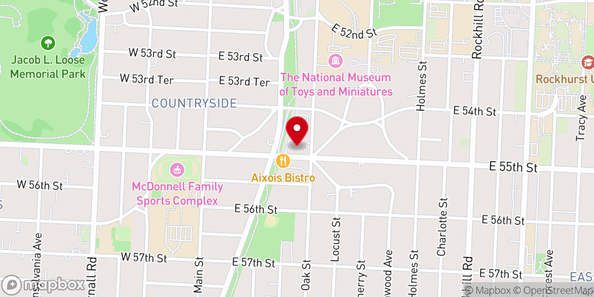 Map showing location of Second Presbyterian Church